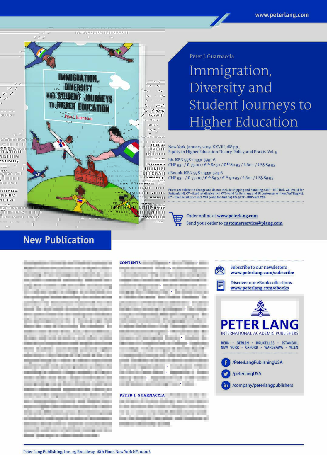 immigration, diversity, and students journeys to higher education cover